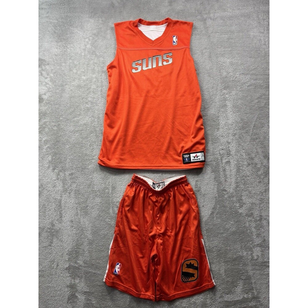NBA Phoenix Suns Youth L Jersey Shorts Set Alleson Athletic Orange